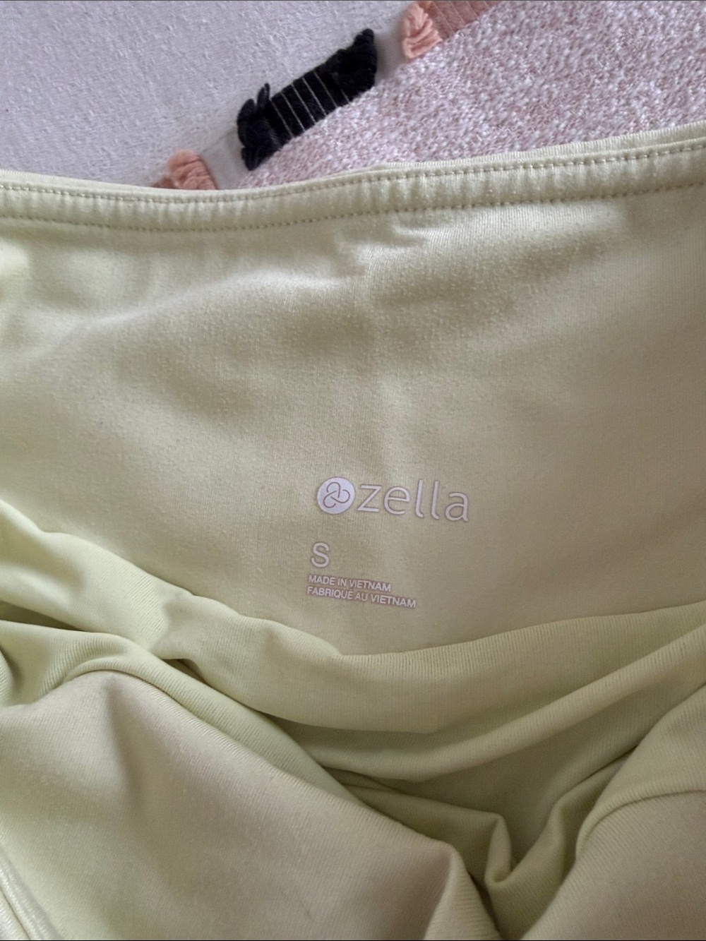 Zella Light yellowish green Layered Athletic Shorts - Picture 2 of 5
